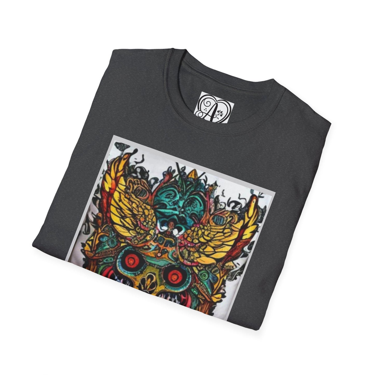 Colorful Graphic Unisex T-Shirt for Art Lovers - Ideal for Festivals and Everyday Wear