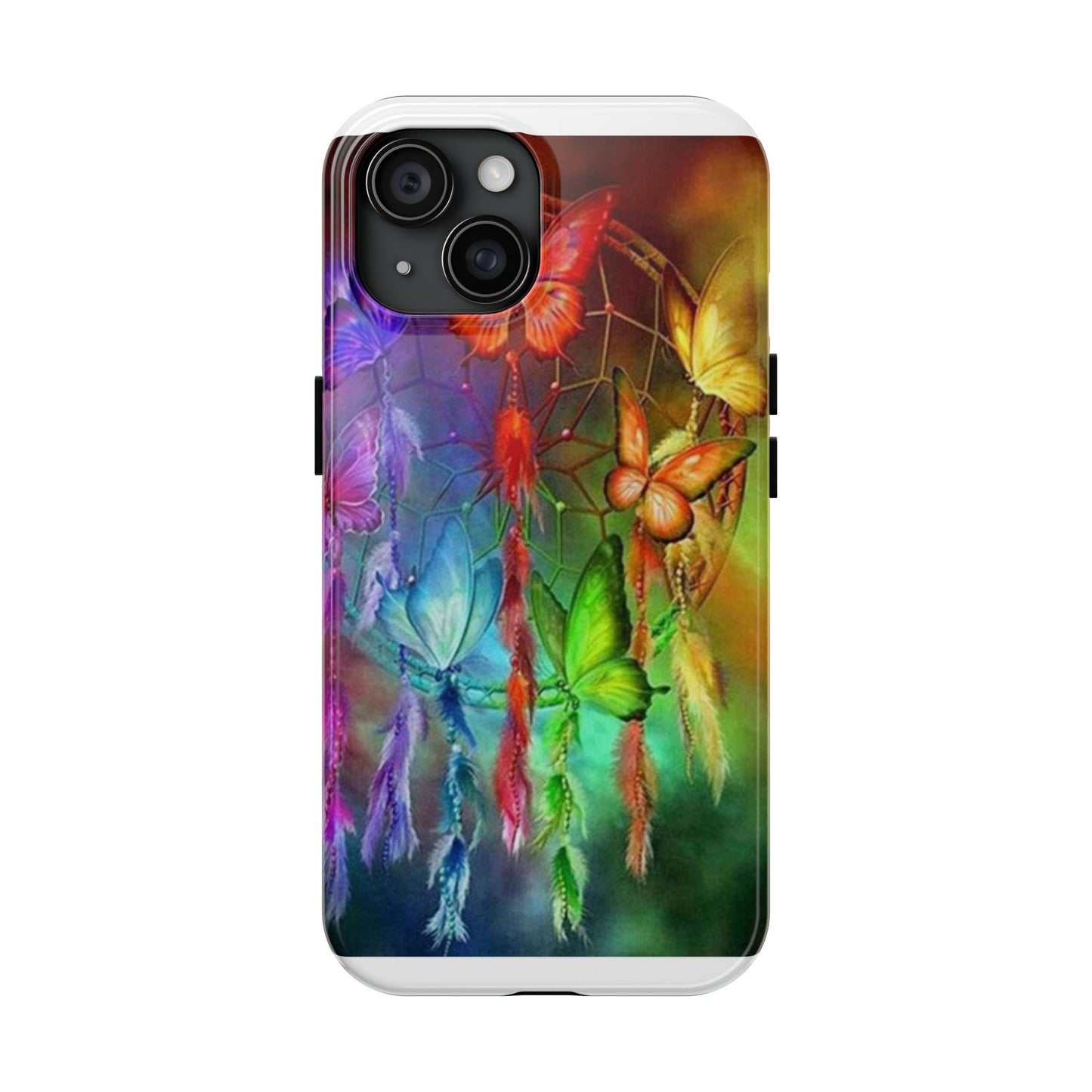 Dreamcatcher Butterfly Tough Phone Case - Colorful Protection for Nature Lovers