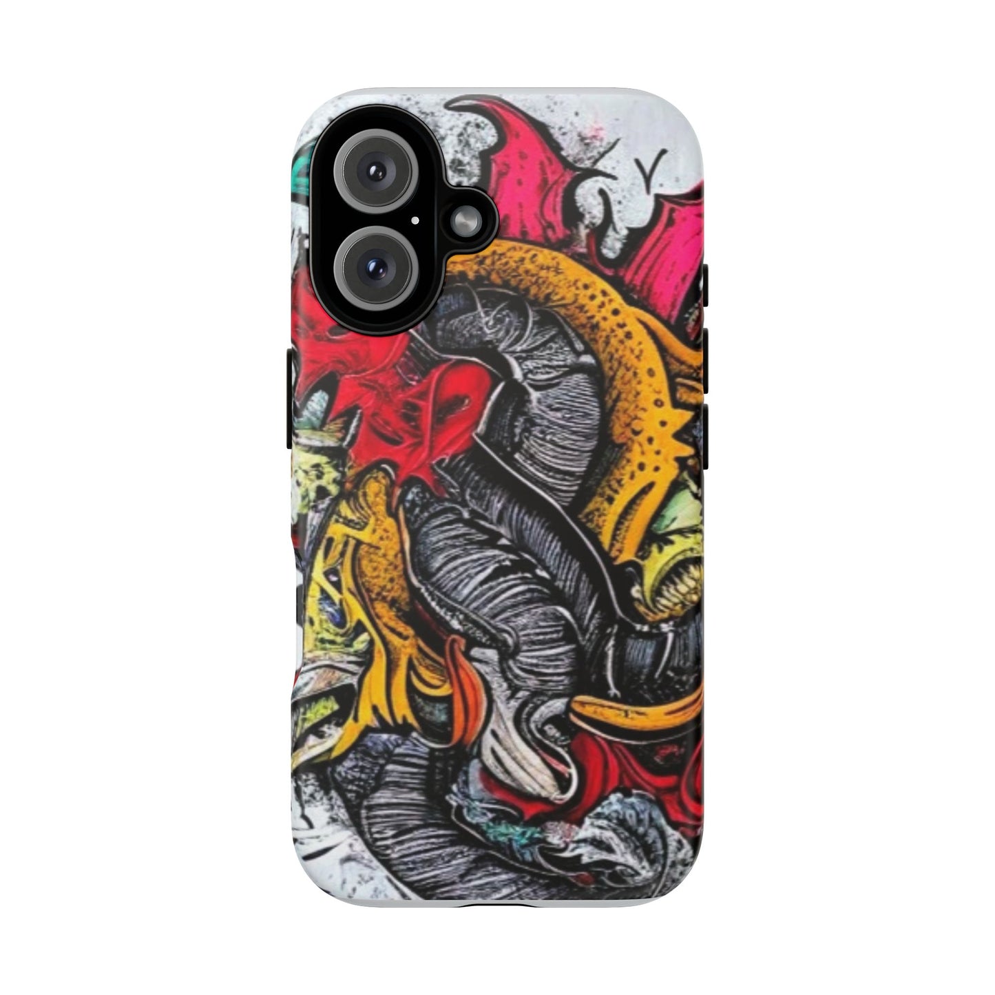 Vibrant Dragon Phone Case - Tough Protection with Artistic Flair